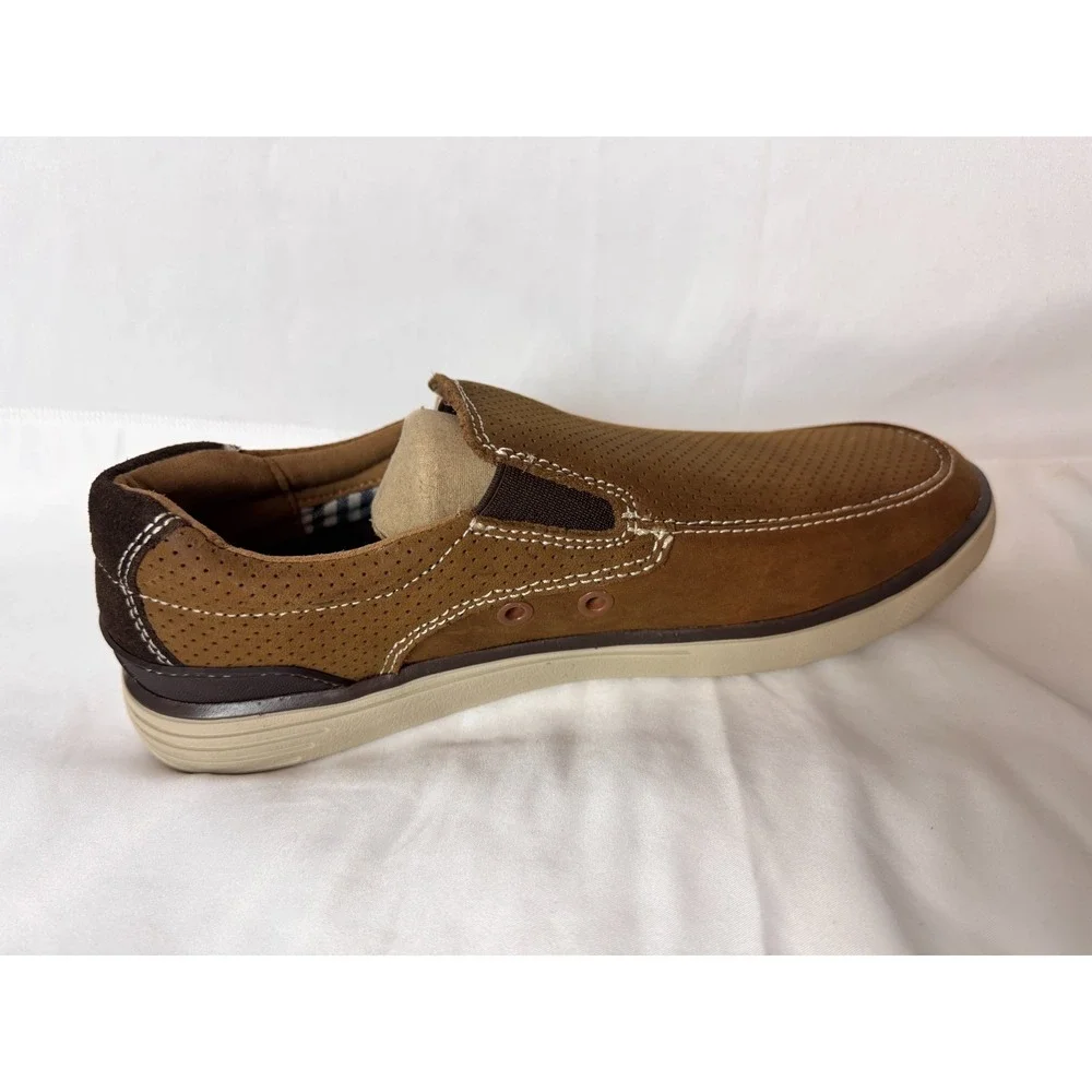 G.H. Bass Stride‎ Propel Lite Otto Suede Slip On Comfort Shoes Mens 7.5 M Camel